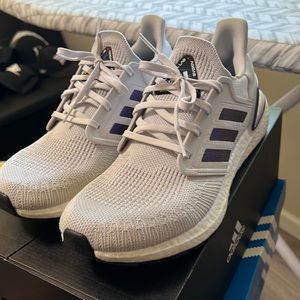 Adidas Ultraboost 20 light grey colorway. Size 9.5 mens